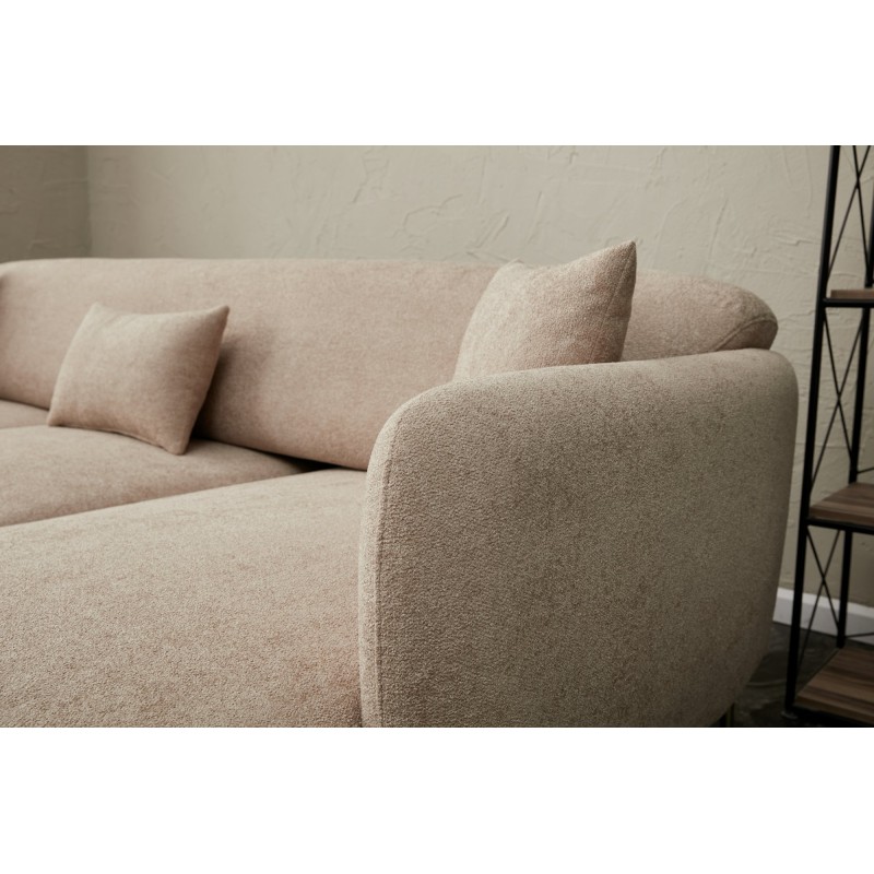 Atelier del Sofa Corner Sofa-Bed Simena Left - Beige Beige
Gold