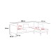 Atelier del Sofa Corner Sofa-Bed Simena Right - Cream Cream
Gold