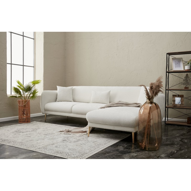 Atelier del Sofa Corner Sofa-Bed Simena Right - Cream Cream
Gold