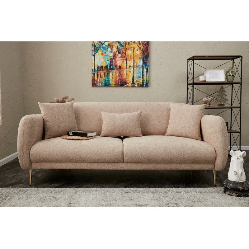 Atelier del Sofa 3-Seat Sofa-Bed Simena - Beige Beige
Gold