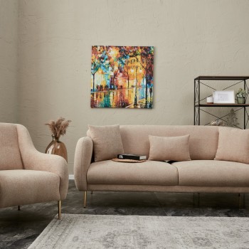 3-Seat Sofa-Bed Simena - Beige Beige
Gold