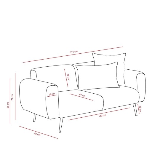 2-Seat Sofa Side - Anthracite Anthracite 2-Seat Sofa Side - Anthracite Anthracite