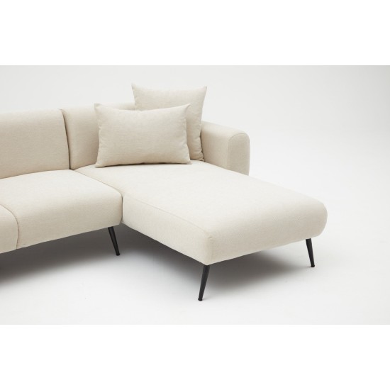 Atelier del Sofa Corner Sofa Side Right - Cream Cream