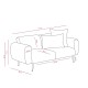 2-Seat Sofa Side - Light Grey Light Grey 2-Seat Sofa Side - Light Grey Light Grey