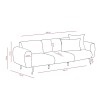 Atelier del Sofa 3-Seat Sofa Side - Light Grey Light Grey