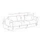 Atelier del Sofa 3-Seat Sofa Side - Light Grey Light Grey