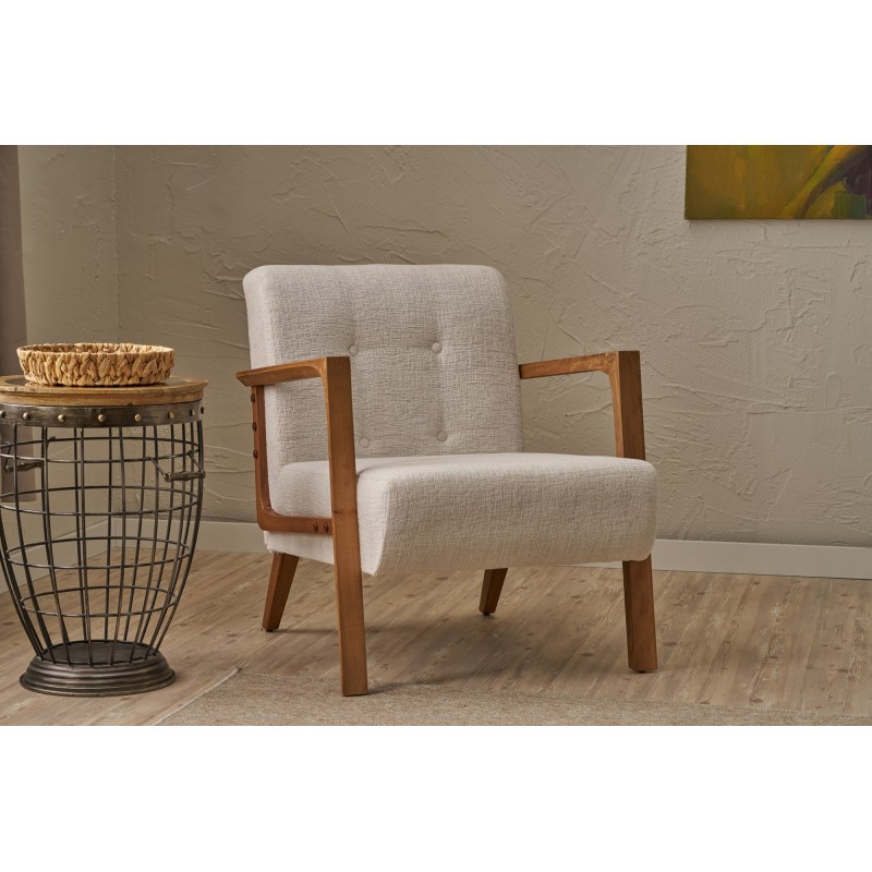 Wing Chair Kemer - Cream v2 Cream
