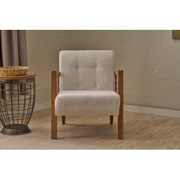 Wing Chair Kemer - Cream v2 Cream