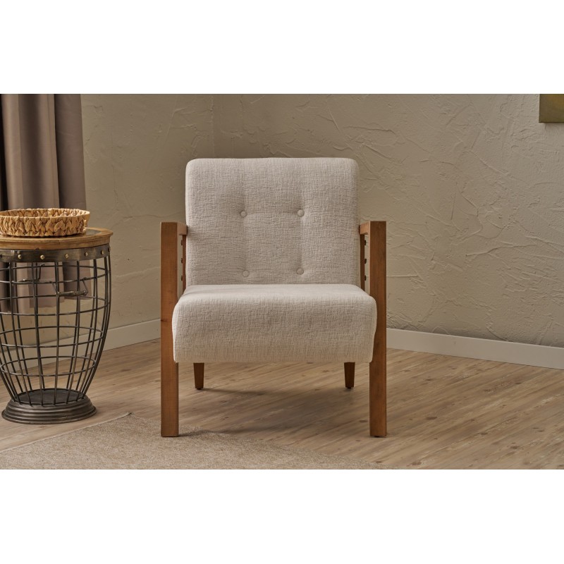 Wing Chair Kemer - Cream v2 Cream
