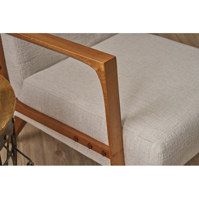 Wing Chair Kemer - Cream v2 Cream