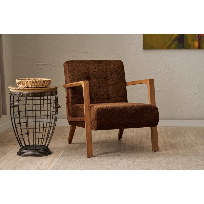 Wing Chair Kemer - Brown Brown