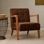 Wing Chair Kemer - Brown Brown