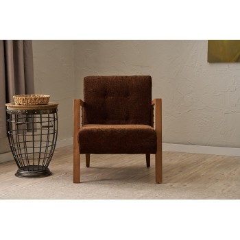 Wing Chair Kemer - Brown Brown
