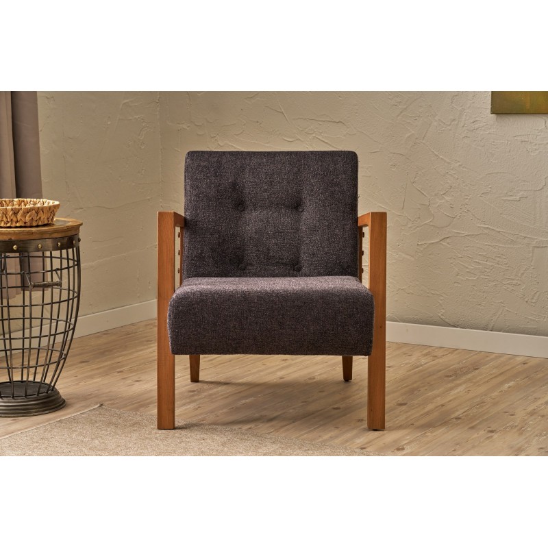 Wing Chair Kemer - Anthracite Anthracite