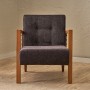Wing Chair Kemer - Anthracite Anthracite