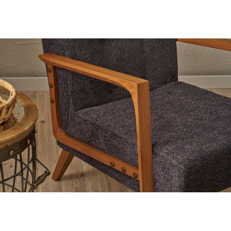 Wing Chair Kemer - Anthracite Anthracite