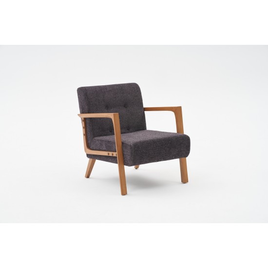 Wing Chair Kemer - Anthracite Anthracite Wing Chair Kemer - Anthracite Anthracite
