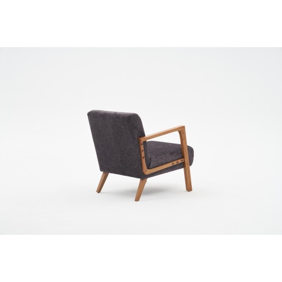 Wing Chair Kemer - Anthracite Anthracite Wing Chair Kemer - Anthracite Anthracite