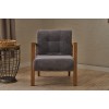 Wing Chair Kemer - Grey Grey