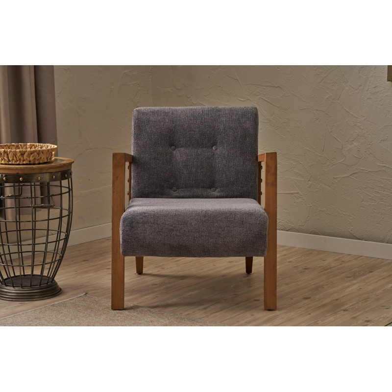 Wing Chair Kemer - Grey Grey