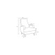 Wing Chair Kana - Cream Cream