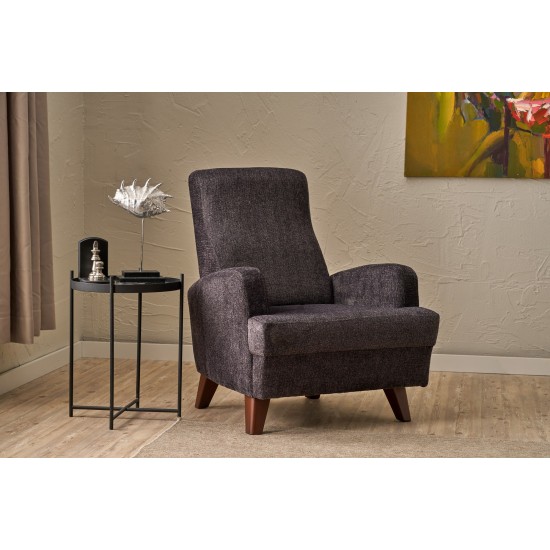 Wing Chair Kana - Anthracite Anthracite Wing Chair Kana - Anthracite Anthracite