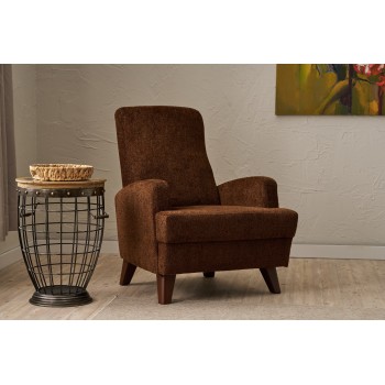 Wing Chair Kana - Brown Brown