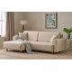 Corner Sofa-Bed Mane Left - Cream Cream
