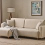 Corner Sofa-Bed Mane Left - Cream Cream