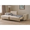 Corner Sofa-Bed Mane Left - Cream Cream