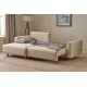 Corner Sofa-Bed Mane Left - Cream Cream