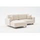 Corner Sofa-Bed Mane Left - Cream Cream
