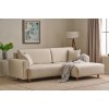 Corner Sofa-Bed Mane Right - Cream Cream