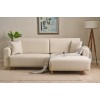 Corner Sofa-Bed Mane Right - Cream Cream