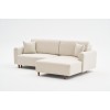 Corner Sofa-Bed Mane Right - Cream Cream