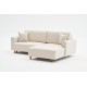 Corner Sofa-Bed Mane Right - Cream Cream Corner Sofa-Bed Mane Right - Cream Cream