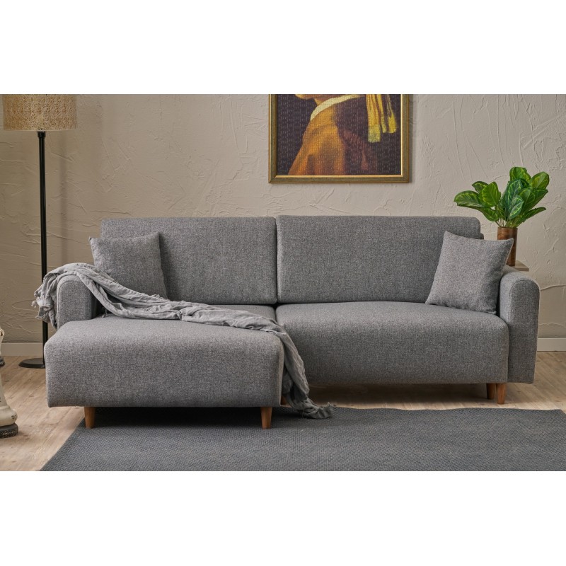 Corner Sofa-Bed Mane Left - Grey Grey