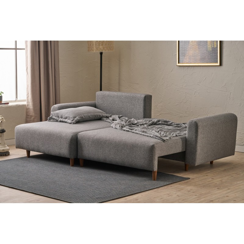 Corner Sofa-Bed Mane Left - Grey Grey