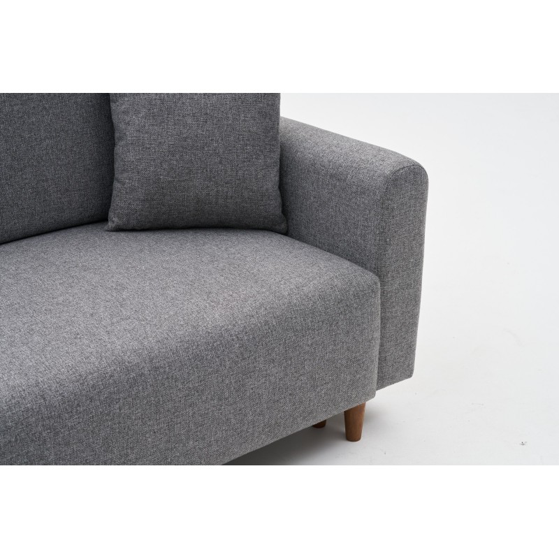 Corner Sofa-Bed Mane Left - Grey Grey
