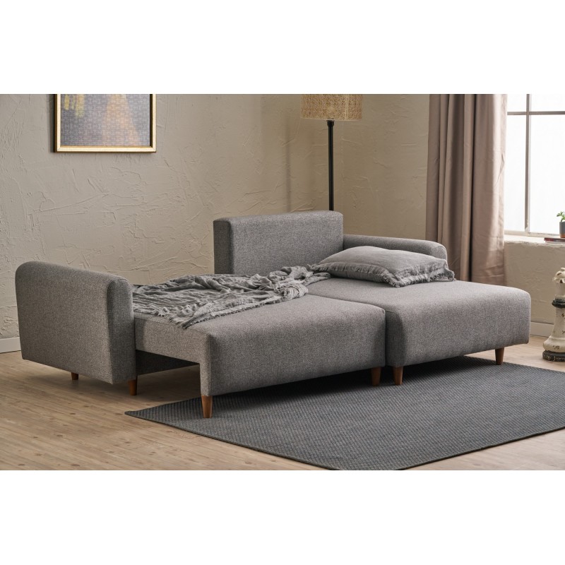 Corner Sofa-Bed Mane Right - Grey Grey