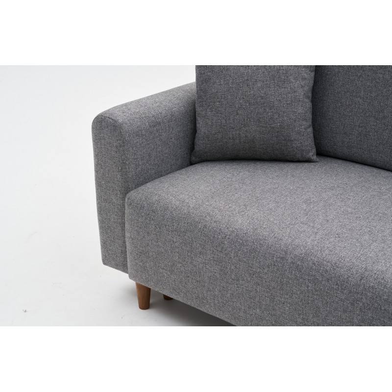 Corner Sofa-Bed Mane Right - Grey Grey