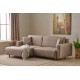 Corner Sofa-Bed Mane Left - Brown Brown Corner Sofa-Bed Mane Left - Brown Brown