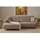 Corner Sofa-Bed Mane Left - Brown Brown Corner Sofa-Bed Mane Left - Brown Brown