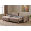 Corner Sofa-Bed Mane Left - Brown Brown