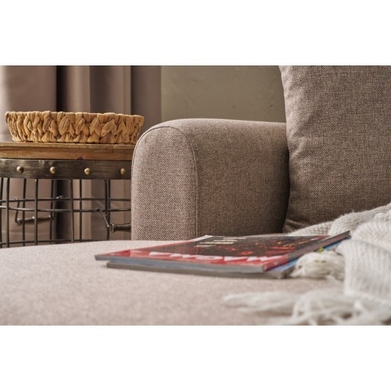 Corner Sofa-Bed Mane Left - Brown Brown Corner Sofa-Bed Mane Left - Brown Brown