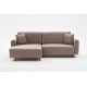Corner Sofa-Bed Mane Left - Brown Brown Corner Sofa-Bed Mane Left - Brown Brown