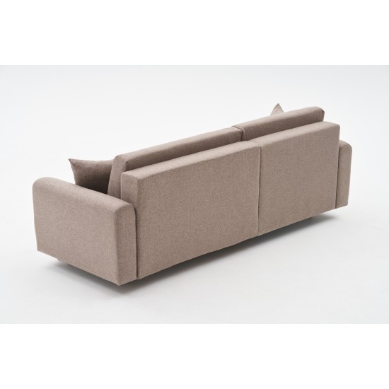 Corner Sofa-Bed Mane Left - Brown Brown Corner Sofa-Bed Mane Left - Brown Brown