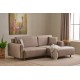 Corner Sofa-Bed Mane Right - Brown Brown Corner Sofa-Bed Mane Right - Brown Brown