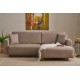 Corner Sofa-Bed Mane Right - Brown Brown Corner Sofa-Bed Mane Right - Brown Brown