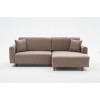 Corner Sofa-Bed Mane Right - Brown Brown